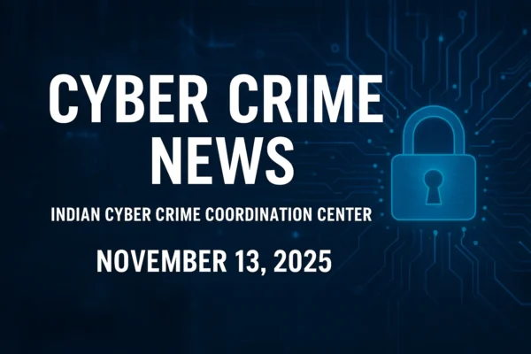 CYEBR CRIME NEWS FROM INDIAN CYBER CRIME COORDINATION CENTER NOVEMBER 13 2025